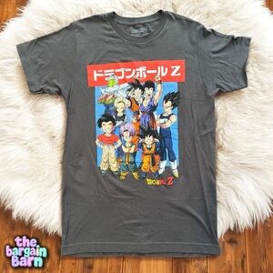 Dragon Ball Z Adult Toei Animation Grey Short Sleeve Graphic T-Shirt (Small)